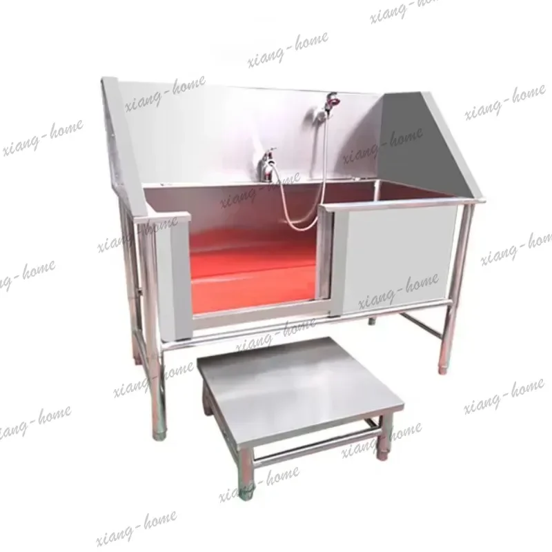 FG 2026 Dog Grooming Tub Washing Pool Pet Shop Large Dog Bathtub 304 Stainless Steel Dog Bathing Tub