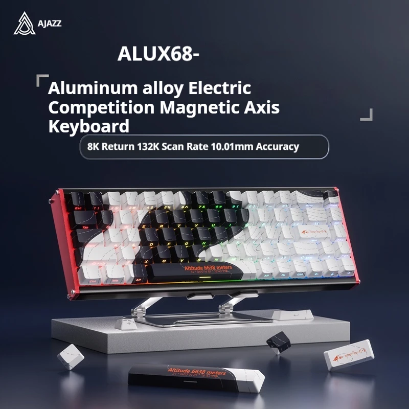 

AJAZZ ALUX68 Magnetic Axis Mechanical Keyboard Aluminum Alloy CNC Contour Customized Hot Plugging Wired Gaming Esports Gift