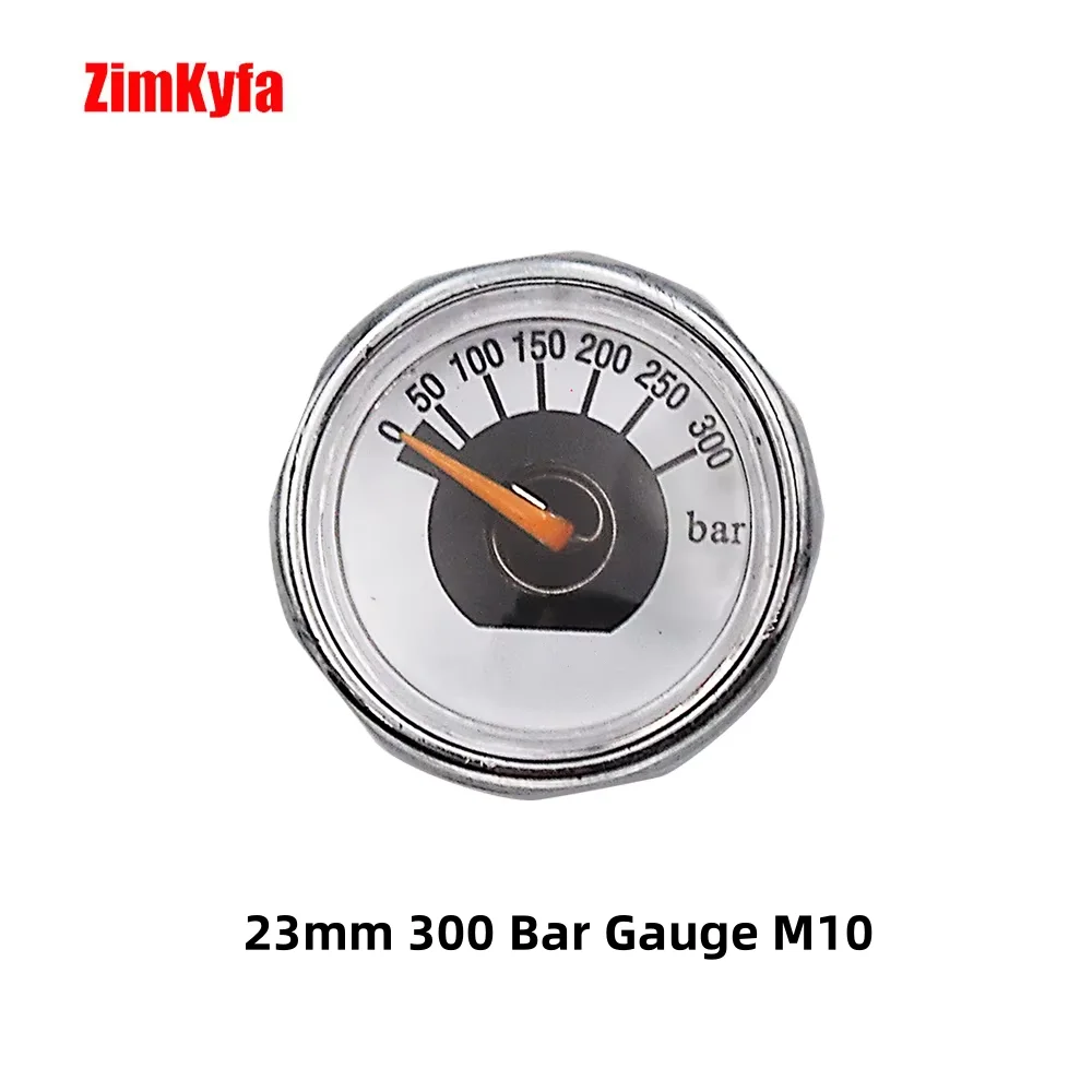 HPA Compressed Air CO2 Gauge 23mm Mini Micro High Pressure Manometer 300BAR M10*1