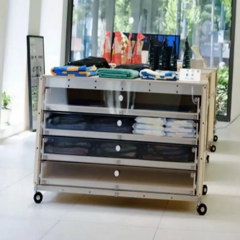 Aluminum Profile  Bucket Cabinet Display Display Cabinet Shelf