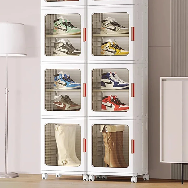 

Transparent Designs Shoe Rack Display White Corner Multi Layer Shoe Rack Large Luxury Schuhe Schrank Entrance Hall Furniture