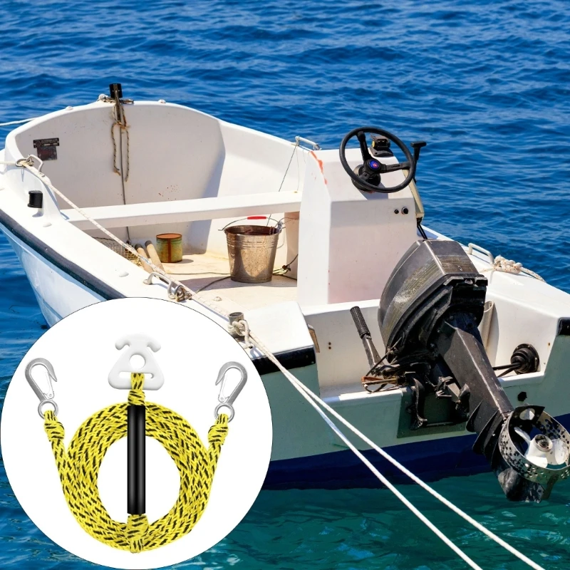 H3CE Heavy Load Strong Boat Towing Cable Non Slip Texture Lightweight Design for Waterskiing and Marine Applications