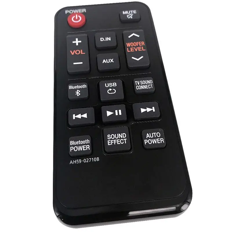 Audio Sound Bar AH59-02710B remote control Replacement for Samsung HW-J250 HW-JM25 ECHO Soundbar Remote Controller Black