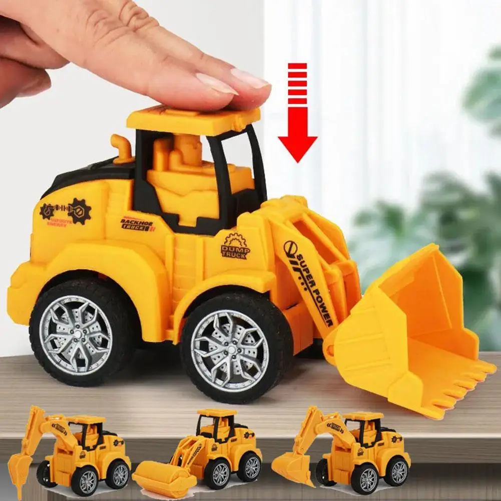 

Children Pull-back Car Toy Engineering Vehicle Excavator Inertia Car Model Toys For Boys Birthday Gifts