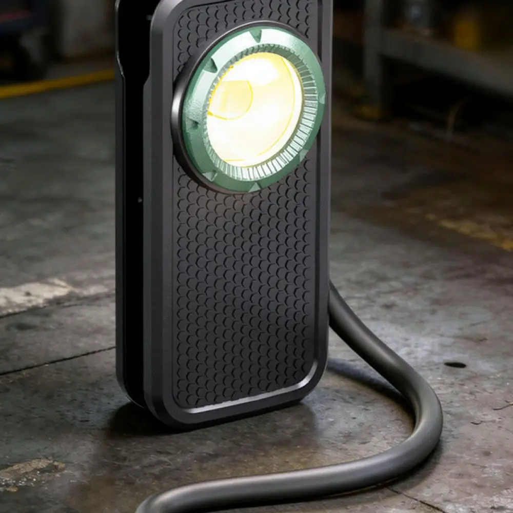 Portable COB LED Inspection Lamp Magnetic Flexible Hose Rechargeable Utility Flashlight For Home Auto Repair Shop