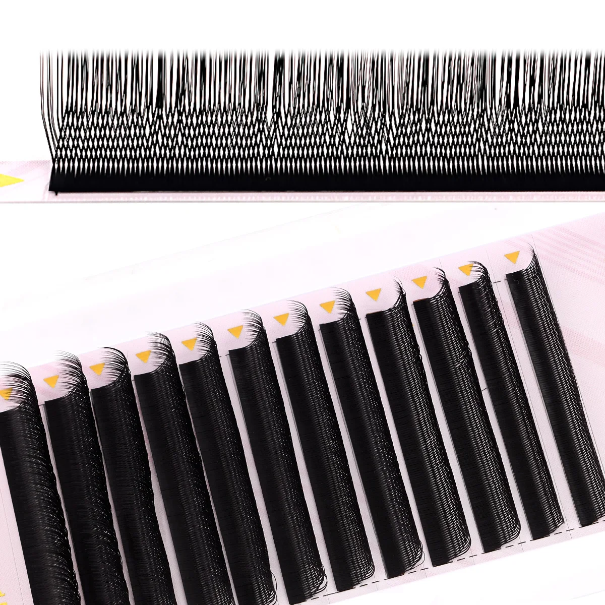 ARISON-pestañas YY en forma de U, extensión de pestañas de doble punta, ventiladores de volumen prefabricados 2D-Y, pestañas postizas, pestañas de visón ultra suaves con luz de plumas