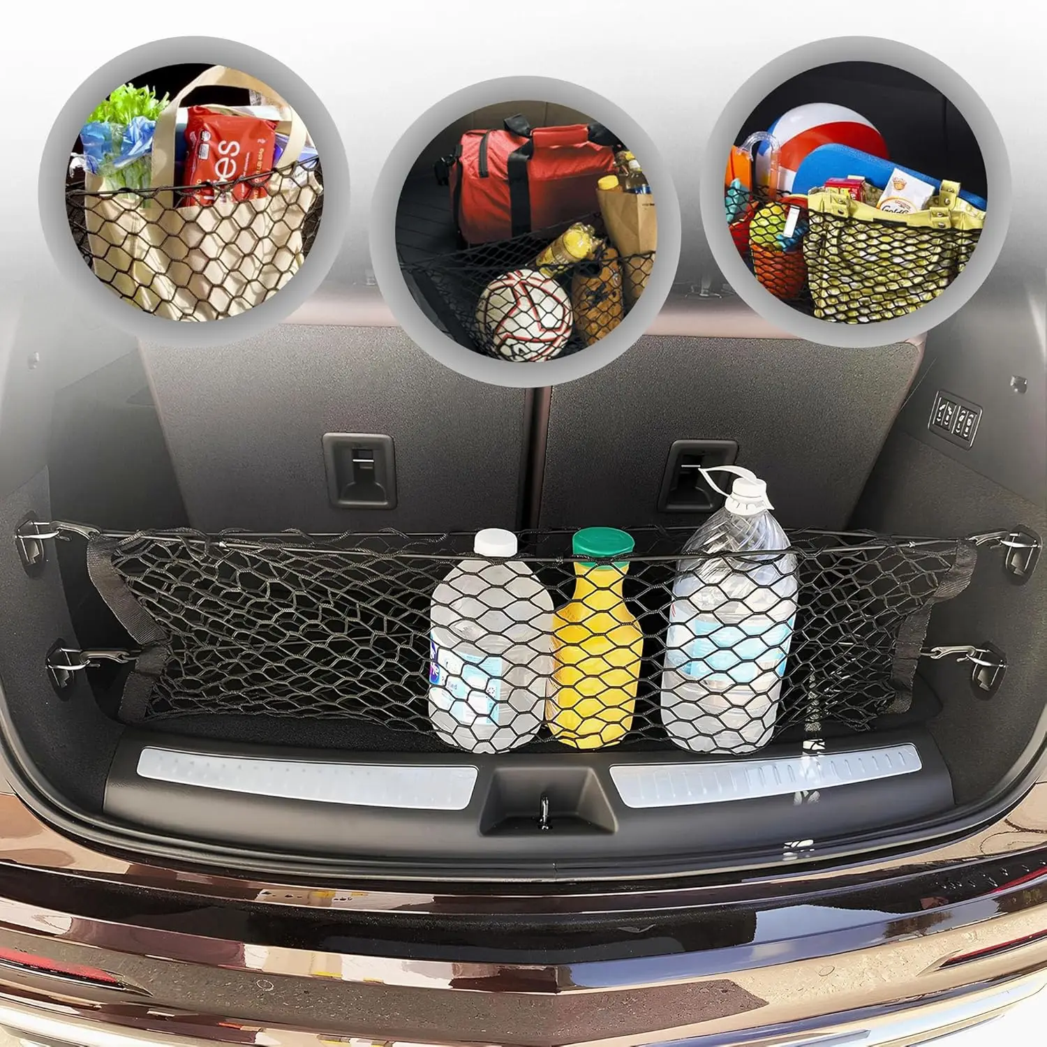 

Elastic Trunk Mesh Cargo Net for Cadillac XT6 2020-2026 - Premium SUV Luggage Organizer & Storage