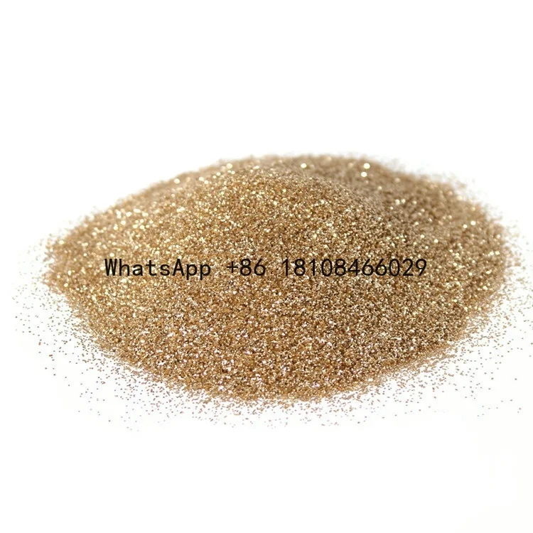 

Pearlescent Color Pigment High Temperature Resistance Solvent Resistance Golden Glitter Powder for Ink and Paint