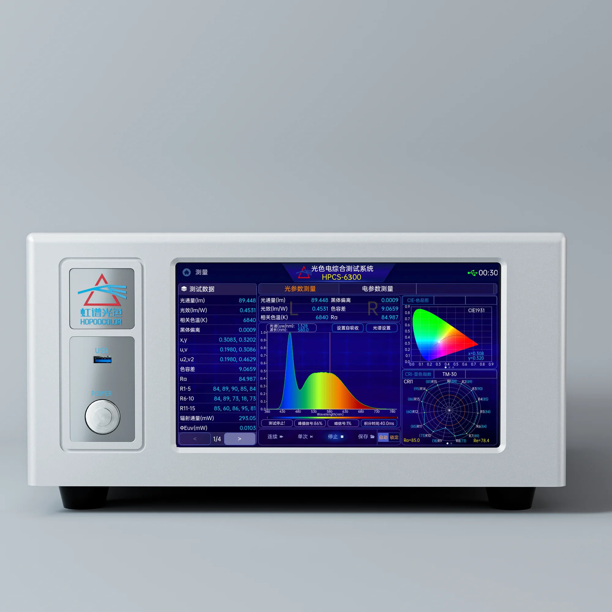 HPCS6300 Spectroradiometer Integrating Sphere System Built in DC Power Luminous Flux MeasurementAR