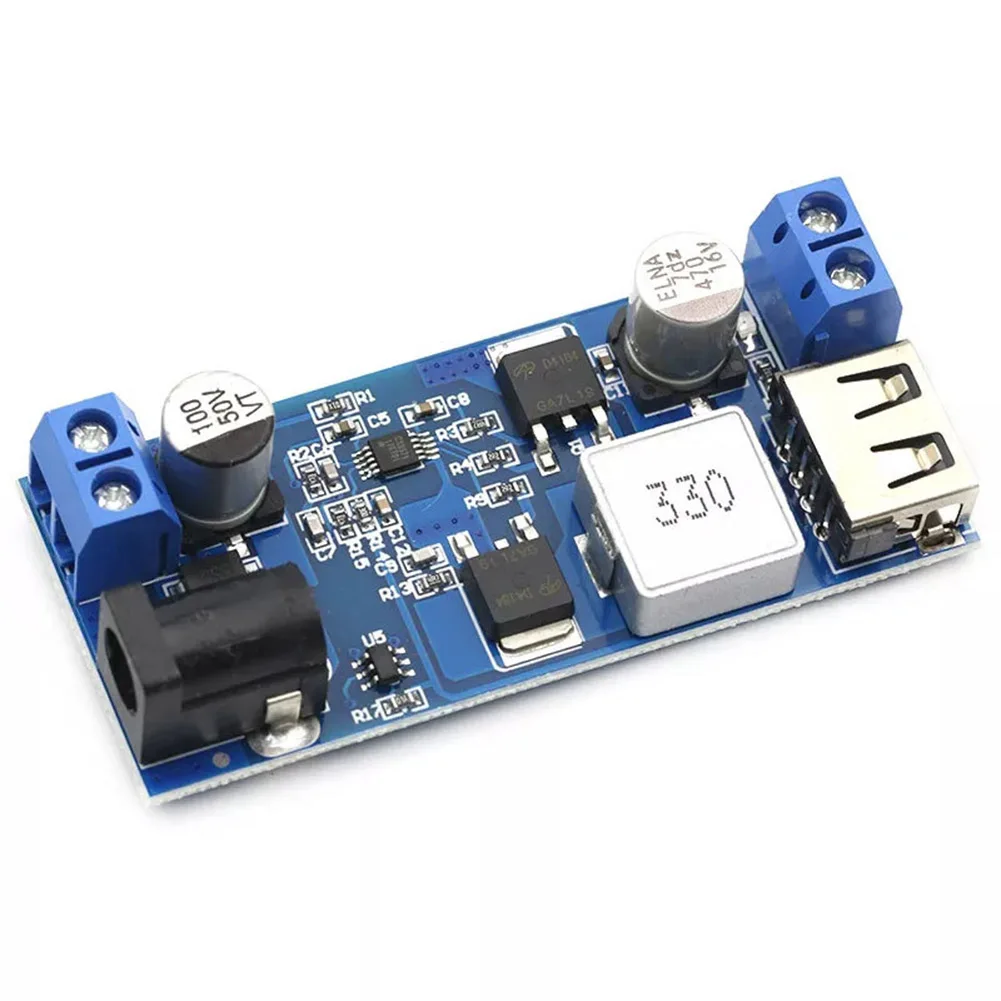 DC-DC 24V/12V To 5V 5A Step Down Power Supply Buck Converter Adjustable Power Buck Module USB Step-down Power Supply Module