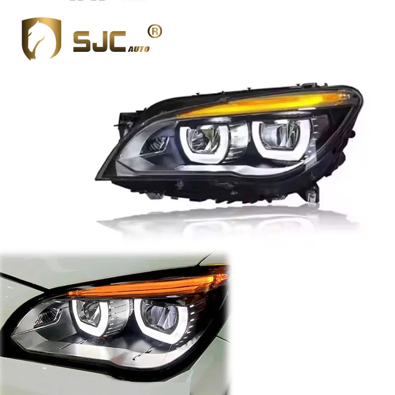 

Car Accessories for BMW 7 Series F01 F02 09-15 LED Headlights Assembly M7 High Quality Angel Eye LED Daytime Running Light