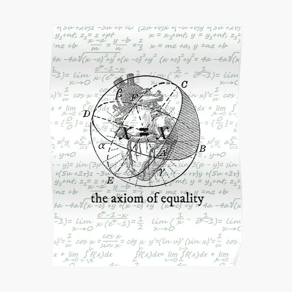 The Axiom Of Equality  Poster Mural Vintage Decoration Room Funny Wall Print Modern Picture Decor Home Painting Art No Frame