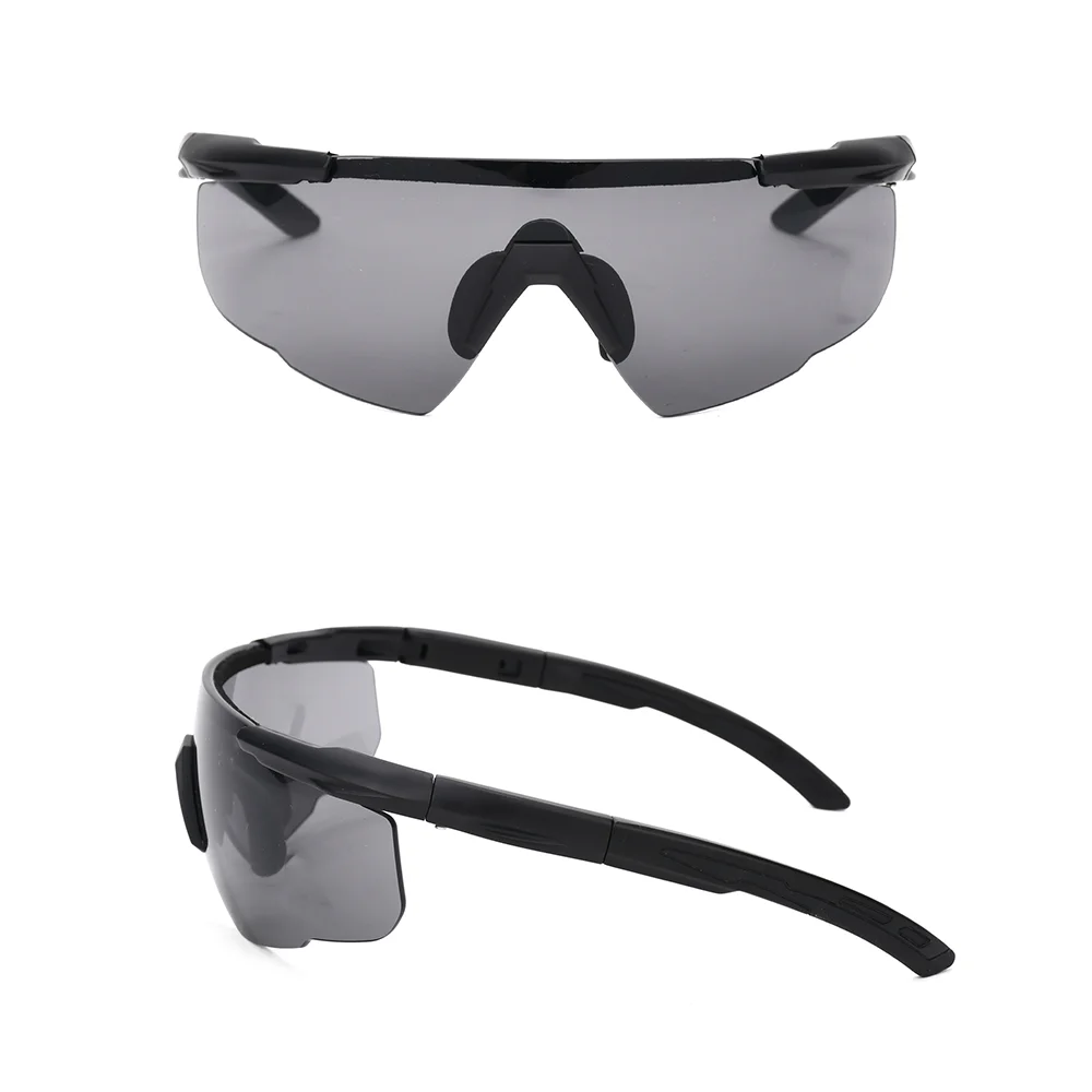 Military Tactical Goggles CS Airsoft Windproof Shooting Glasses HD 3 Lens Motocross Motorcycle Mountaineering Safe Glasses