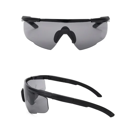 Imagen 1 del producto Gafas tácticas militares CS Airsoft, gafas de tiro a prueba de viento, HD, 3 lentes, para Motocross, motocicleta, montañismo, gafas de seguridad