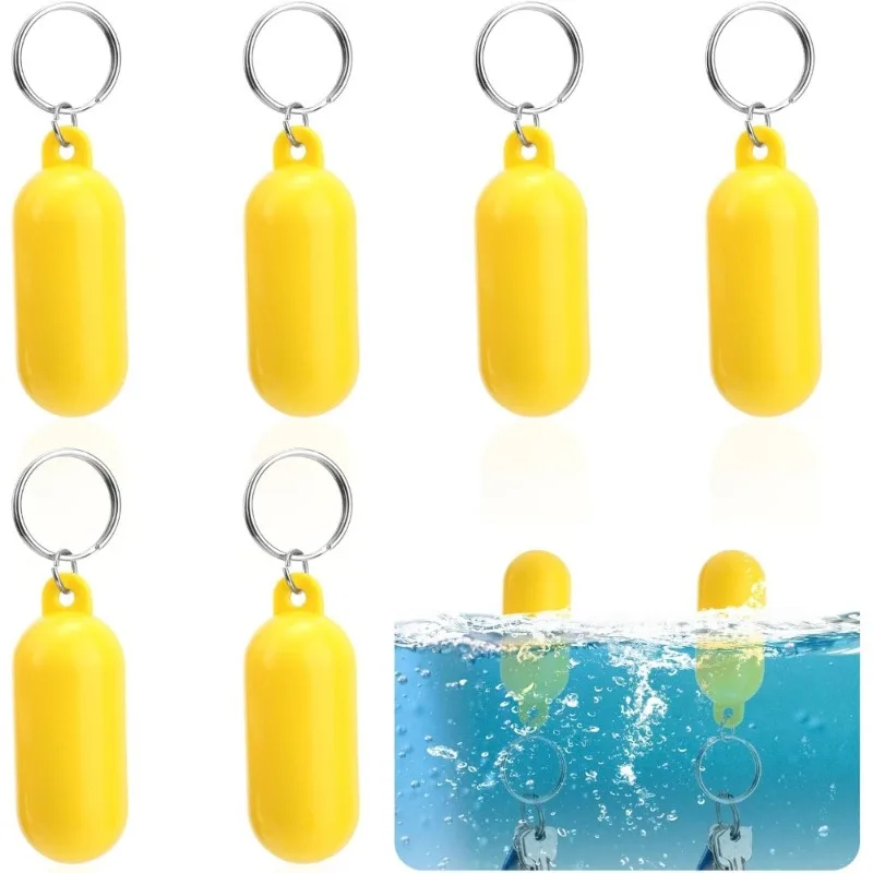 Oval Floating Keychain Buoyant Key Ring Holder Marine Water Sports Accessory Suitable Boating Surfing Fishing Outdoor Activities