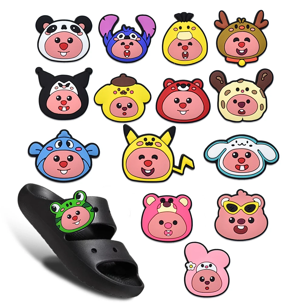 

1-15pcs New Fall Winter Loppy Shoe Charms Mixed DIY Craft Kit for Kids Geological Archaeology hobbies Party Favors Xmas Gifts