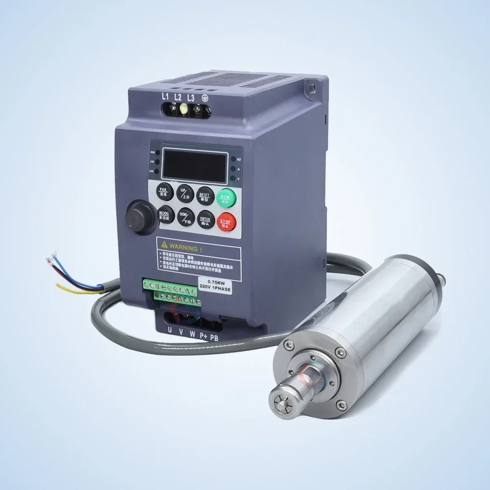

CNC Spindle Motor Water Cooled 220V 1.8KW 60000RPM 0.26Nm ER11 Collet Spindle