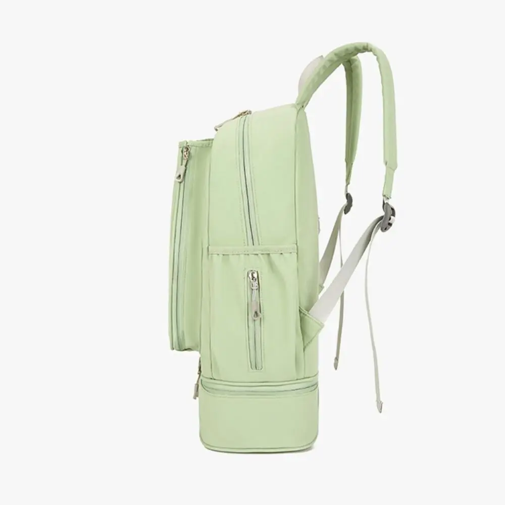 Multifunctional Badminton Racket Backpack with Shoes Pocket Waterproof Pickleball Racket Bag Lightweight Large Capacity