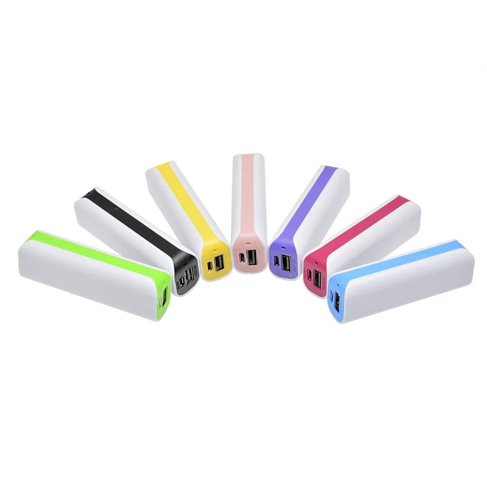 1*18650 etui na powerbanki uchwyt na baterie przenośna obudowa ładowania USB 5V 1A dla iPhone Xiaomi Huawei 18650 etui na baterie