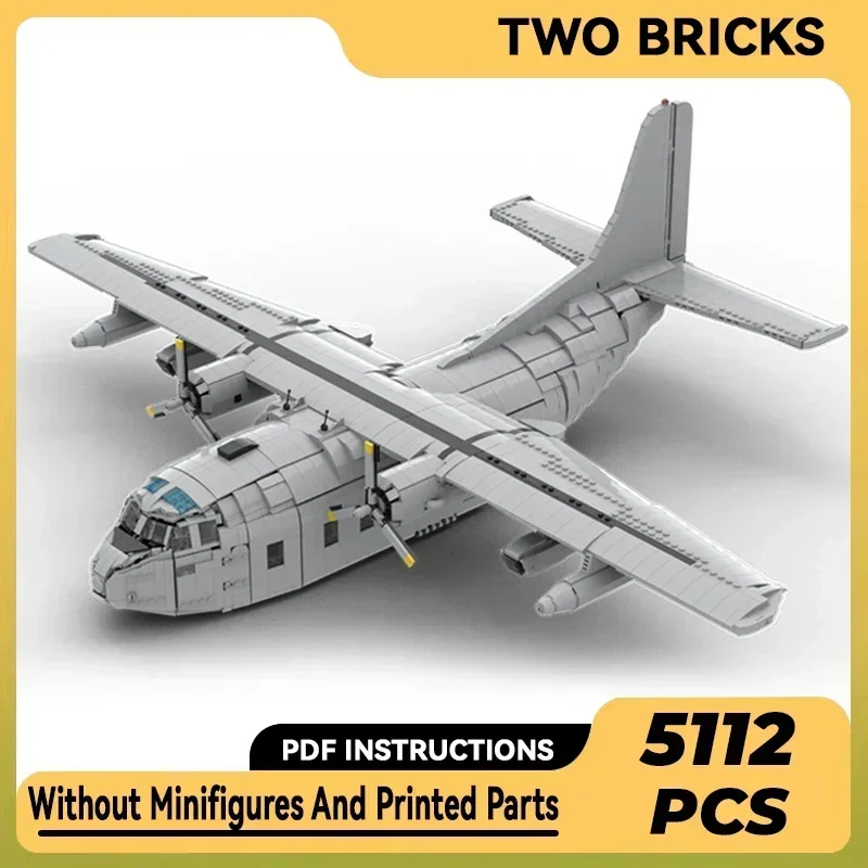 Military Aircraft Model Moc Building Bricks Fairchild C-123K Fighter 1:35 Technology Blocks Gift Christmas Toy DIY Sets Assembly