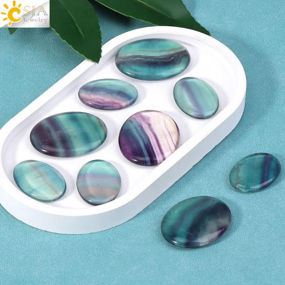 1PC Natural Fluorite Massage Thumb Stone for Reiki Healing Stones Massage Crystal Energy Anxiety Stress Relief Therapy H763