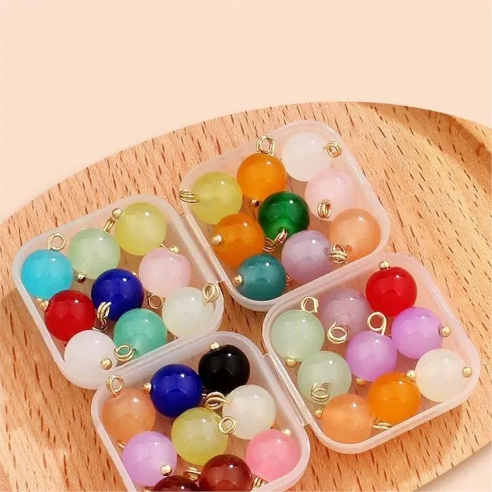 20 قطعة/الوحدة الزجاج كريستال سحر الخرزة المعلقات موصل DIY بها بنفسك القرط سوار قلادة صنع المجوهرات الاكسسوارات اليدوية