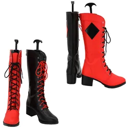 Quinzel Cosplay Shoes Boots Halloween Costumes Accessory Custom Made