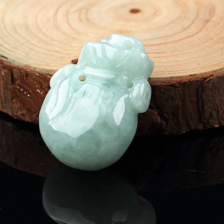 

Fu bag handmade bean green glutinous pendant