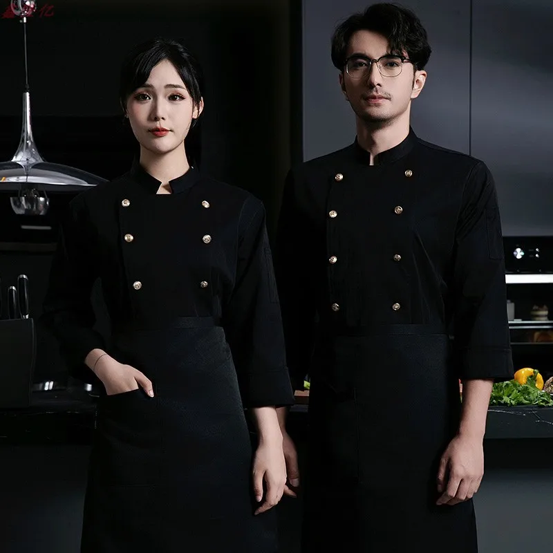 Hotel Restaurant Chef Uniform Cake Shop Baker Western Restaurant Steakhouse Waiter Autumn Kitchen Uniform