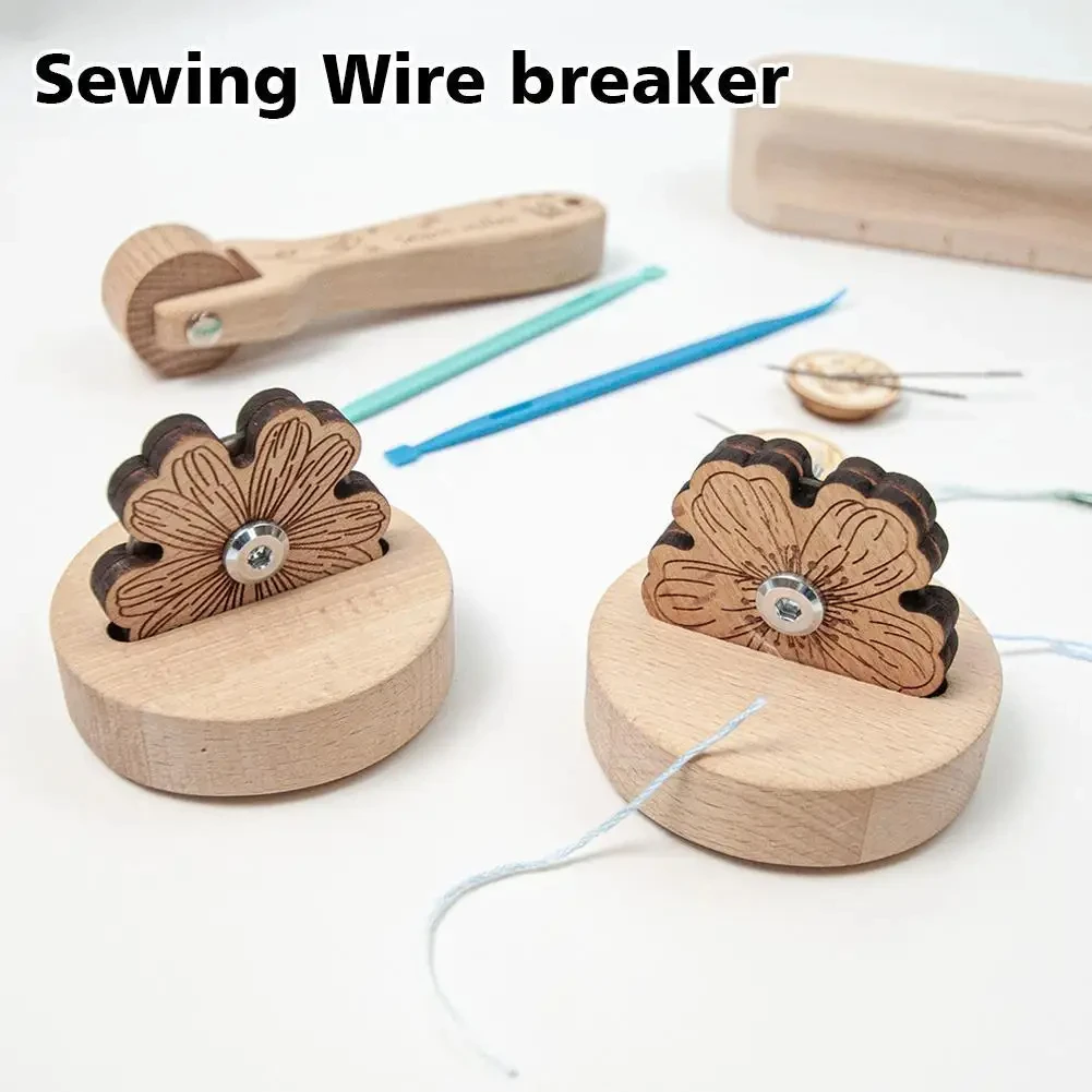 1Pcs Wood Thread Cutters with Carbon Steel Blade Daisy Wood Carving Thread Cutter Thread Sewing Cross Cut Line Tool