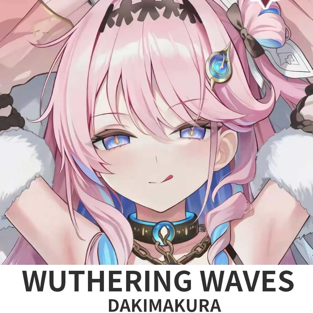 Dakimakura 2WAY Hugging Body Pillow Case Anime Wuthering Waves Denia Pillow Cushion Cover Xmas Gifts