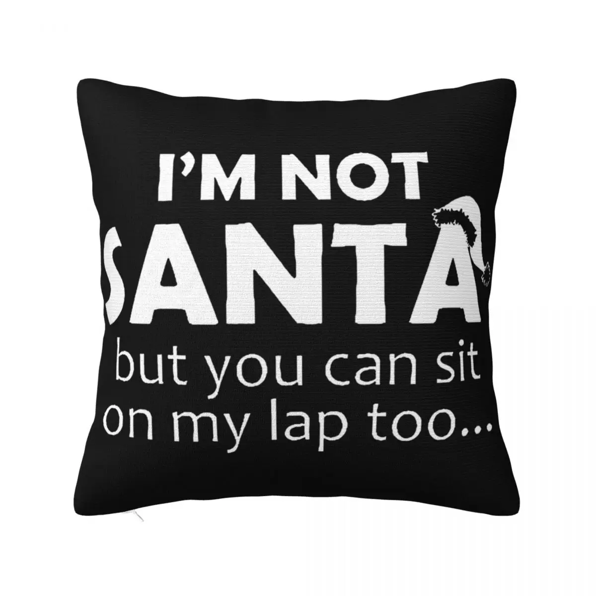 Hommes Im Pas Santa But Vous Can Sit On My Lap Noel Drole Col V Slim Fit Wholesale Pillow Case