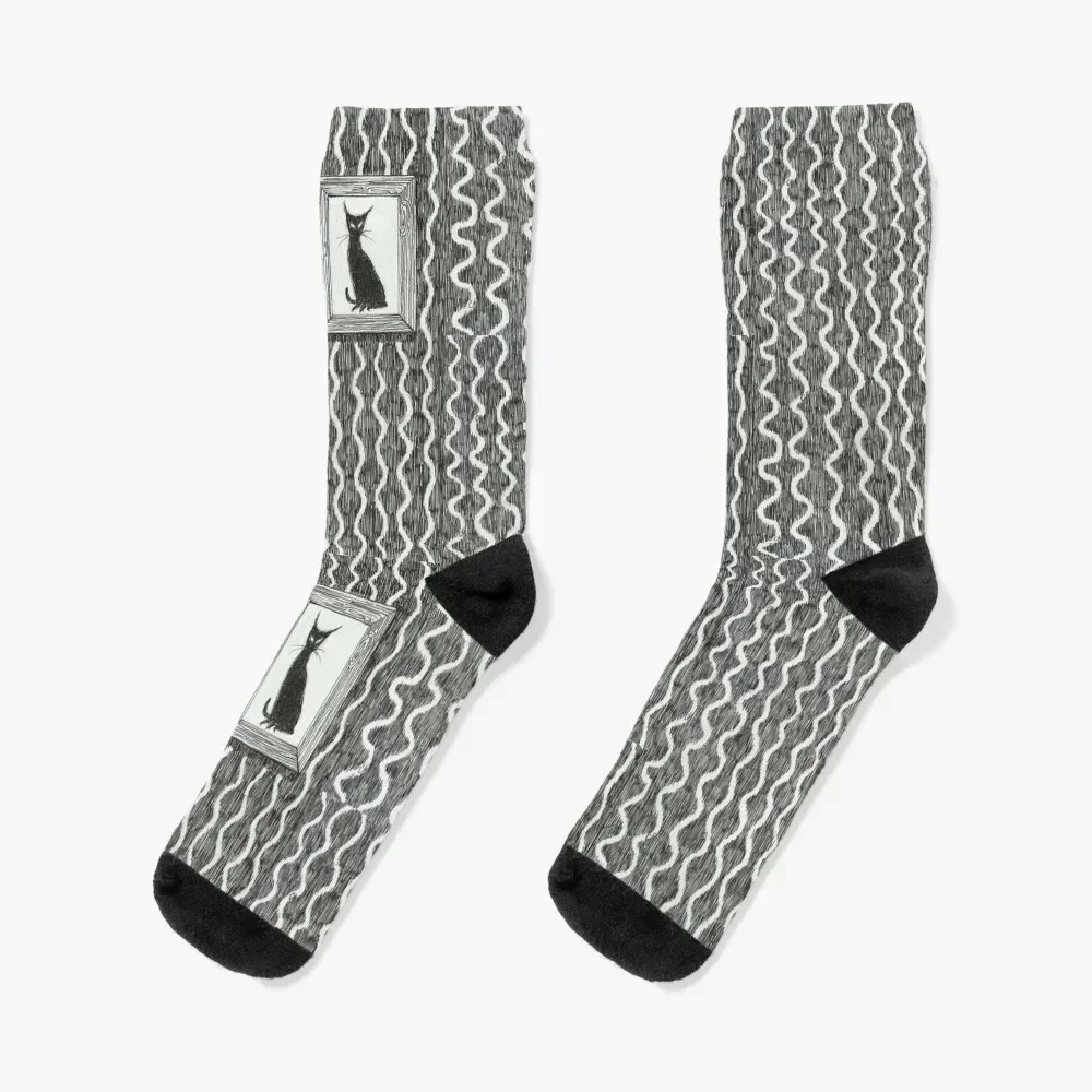 

Ode to E. Gorey Socks compression set christmas stocking christmas gift Socks Male Women's
