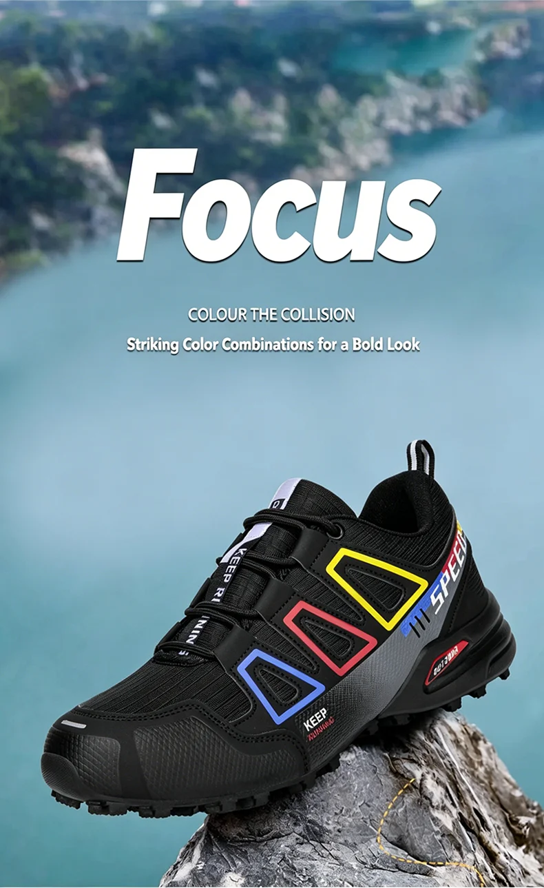 Herren-Campingschuhe, wasserdicht, rutschfest, für jedes Gelände, Sportschuhe, Outdoor-Radschuhe, Wandern, Jagd, taktische Trainingsschuhe – Detail 2