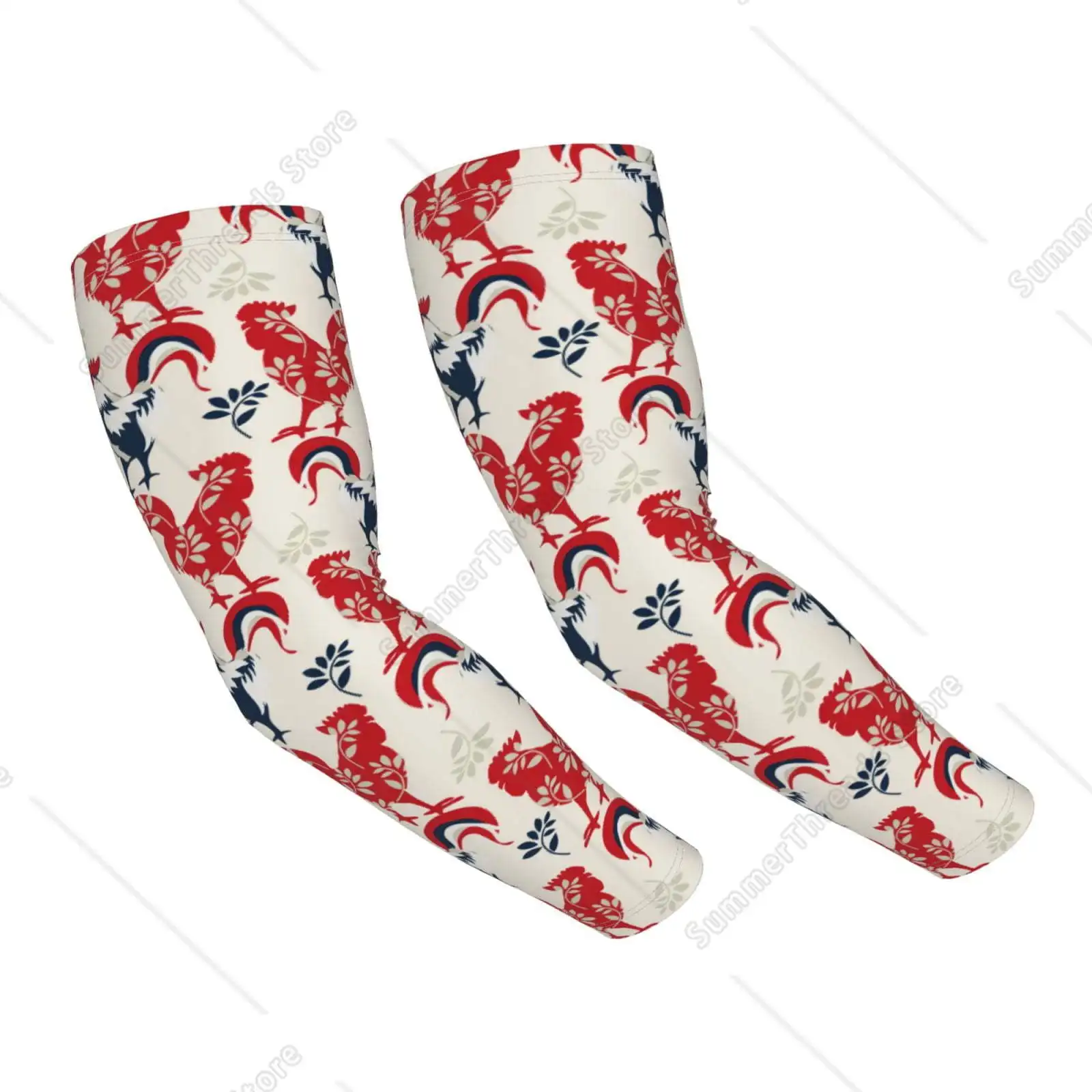 Roosters 여성용 냉각 슬리브, 팔 슬리브, 실리콘 미끄럼 방지로 덮는 UV 자외선 차단 슬리브
