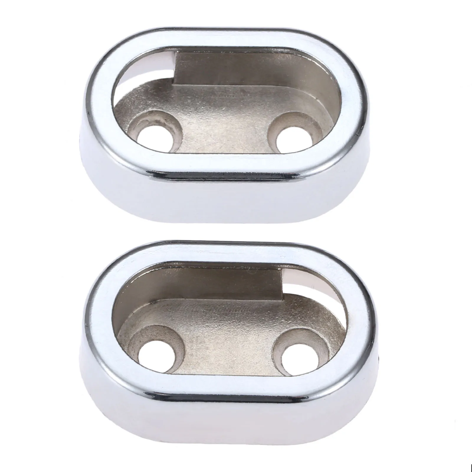 DRELD 2Pcs 16mm Dia Zinc Alloy Wardrobe Tube Support Bracket Clothes Hanging Rod Holder Fitting For 16mm Tube Furniture Hardware