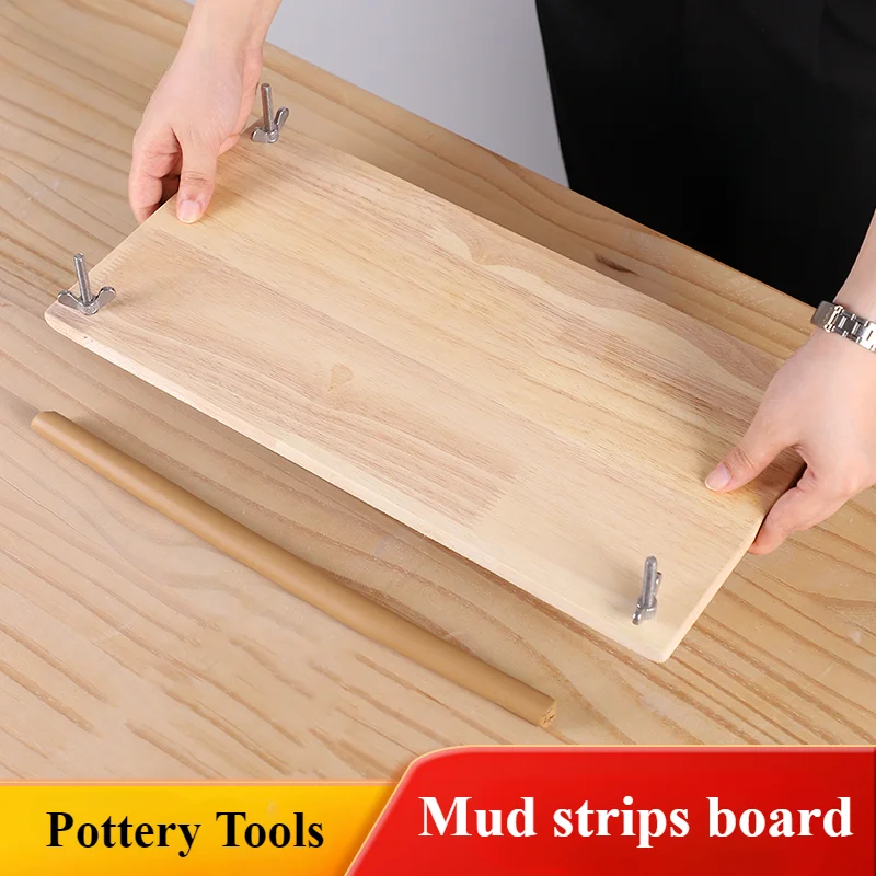 

Ceramics Clay Strip Tools Rolling Mud Strip Wooden Board Various Thickness Clay Strip Shape Sculpture Making Pottery Tool