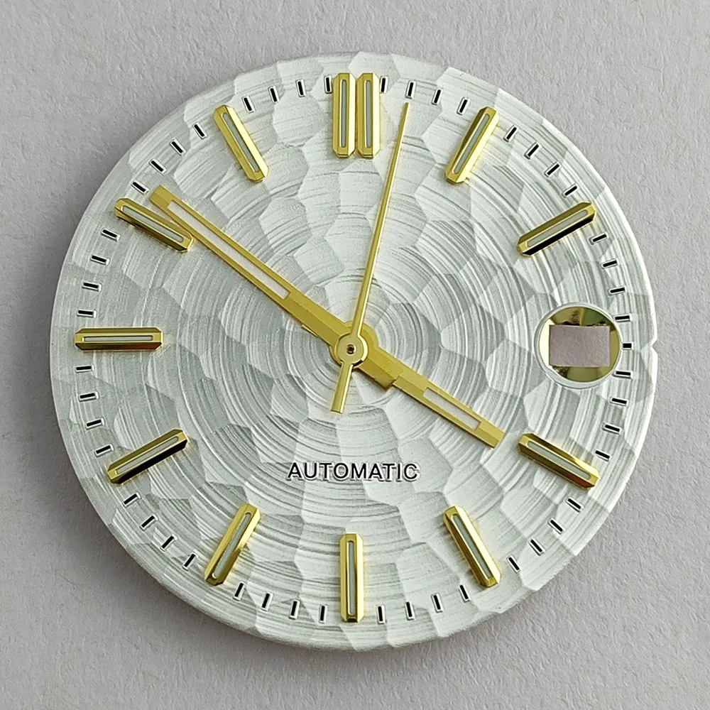 New NH35 watch dial 28.5mm green luminous NH35 dial suitable for NH35 movement NH35 pointer watch accessories