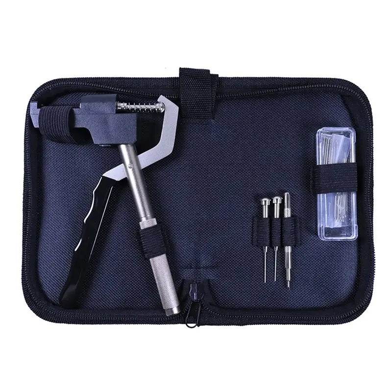 ABRN-Watch Band Bracelet Strap Plier Bench Clip Adjusting Watch Bracelet For Watchmakers Repair Accessories Black