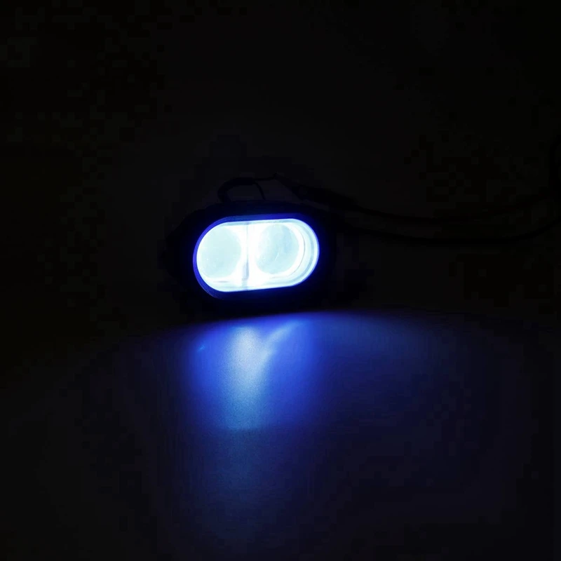 4X 10V-80V Vehicle Blue LED Warning Signal Lamp Forklift Truck Work Spot Safety Light Car 20W Industrial Safety Lamp