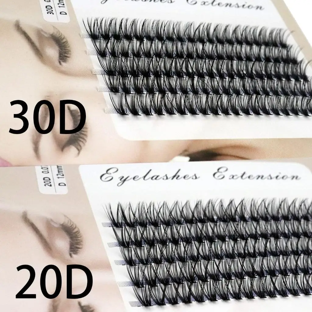 Extension de cils individuels naturels en vison 3D, outils de maquillage, vente en gros, 20D, 30D, 40D, 1 boîte, 100