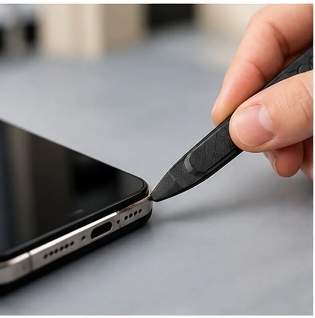 Black Carbon Fiber Prying Bar Professional Mobile Phone Repair Crowbar Multi-Function Disassembly Rod for Tablet Pc