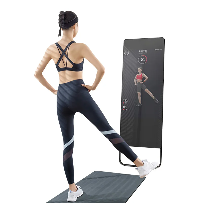 Home Fitness Mirror Vertical Sports Smart Mirror Fitness Wall Mounted Magic Gym Mirror