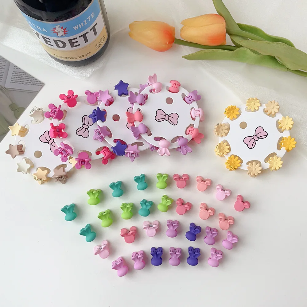 

Fantasy 10pcs Princess Hair Clips Colorful Cartoon Hairpins Safe Baby Hair Clips Set with No Pull Design