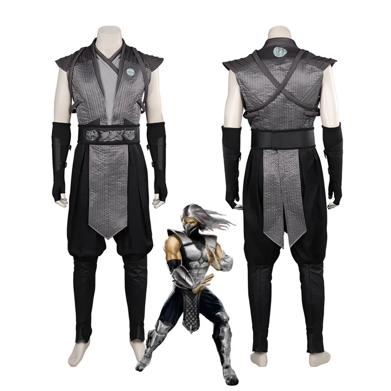 Mortal Kombat Smoke Cosplay Costume For Adult Men Male Fighter Role Playing Outfits Halloween Carnival Party Free Return Suit