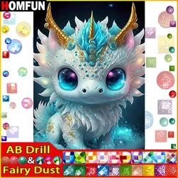 HOMFUN Fairy Dust AB Diamond Painting Full Square/Round Drill 5D DIY