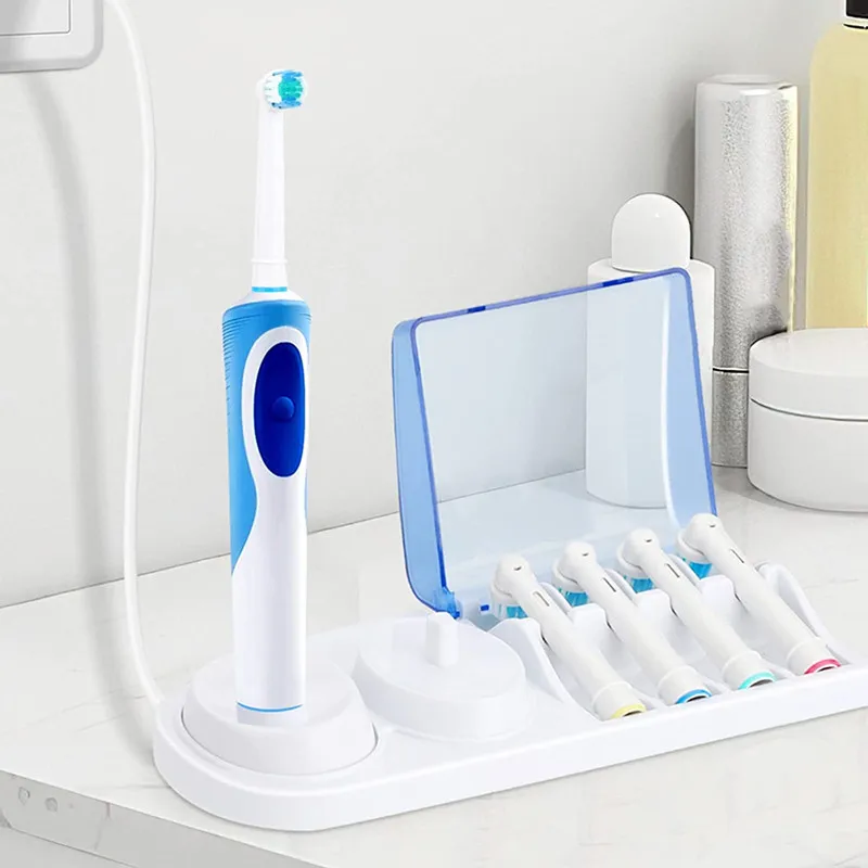 Electric Toothbrush Holder for Braun Oral B Bracket Bathroom Toothbrush Stander Base Holder Brush Heads Base With Charger Hole