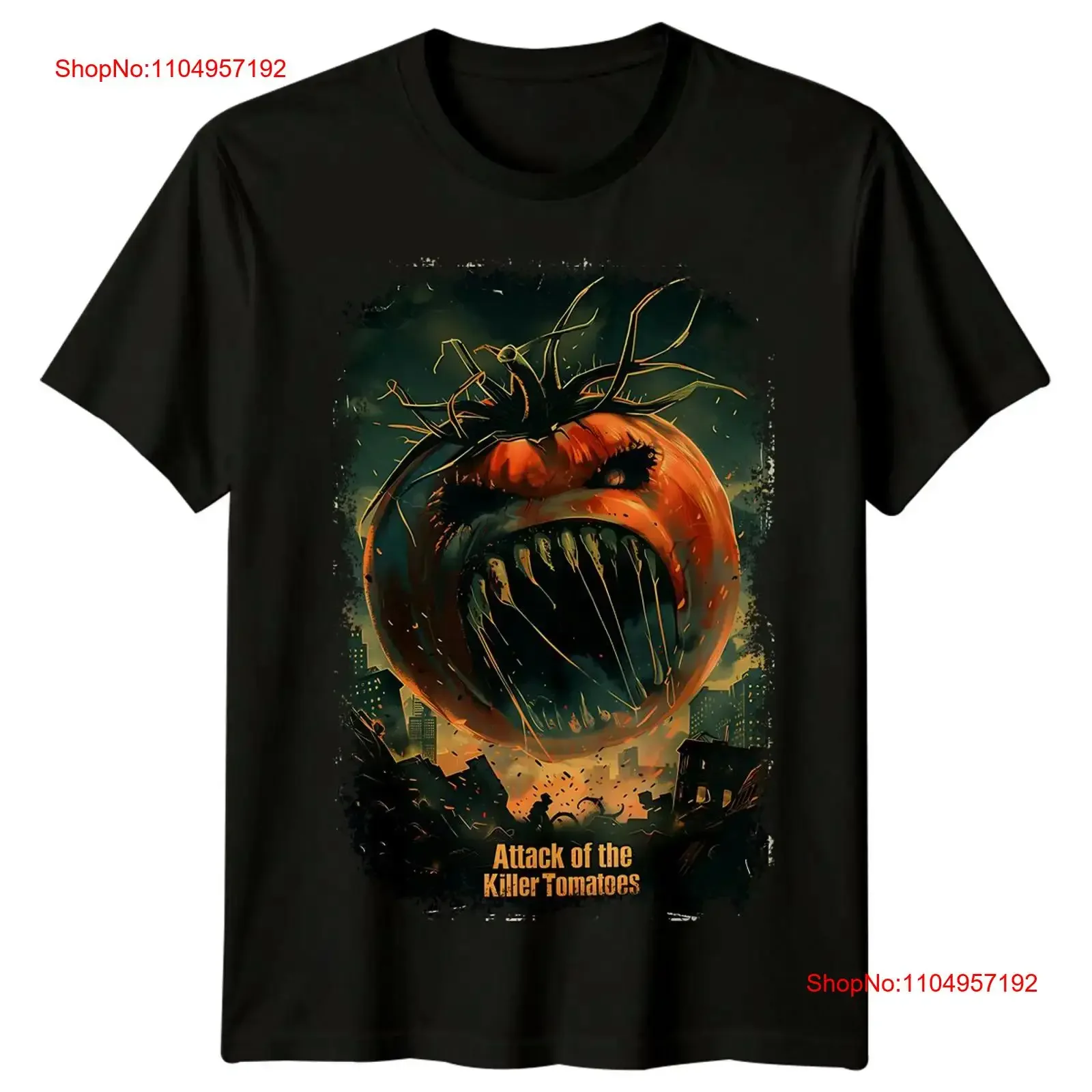 

Attack of the Killer Tomatoes 1978 Movie Poster Inspired T Shirt Retro 80s vintage Washed Casual Comfortable Soft Unisex