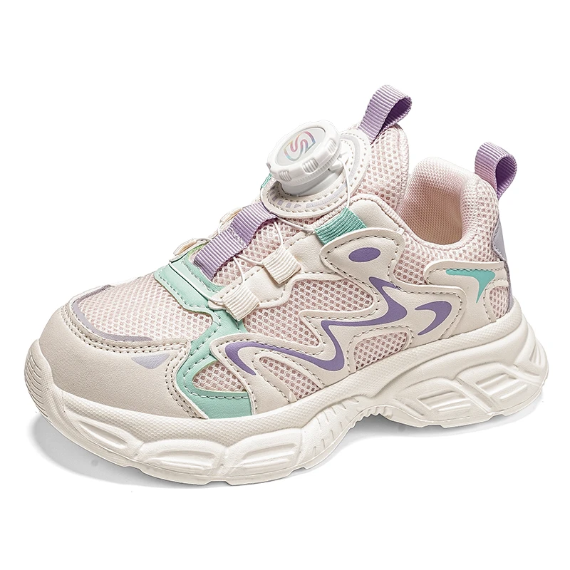 

Детские кроссовки для мальчиков и девочек, спортивная обувь с дышащей сеткой, легко надеваемые, с нескользящей мягкой подошвой, повседневные детские туфли.