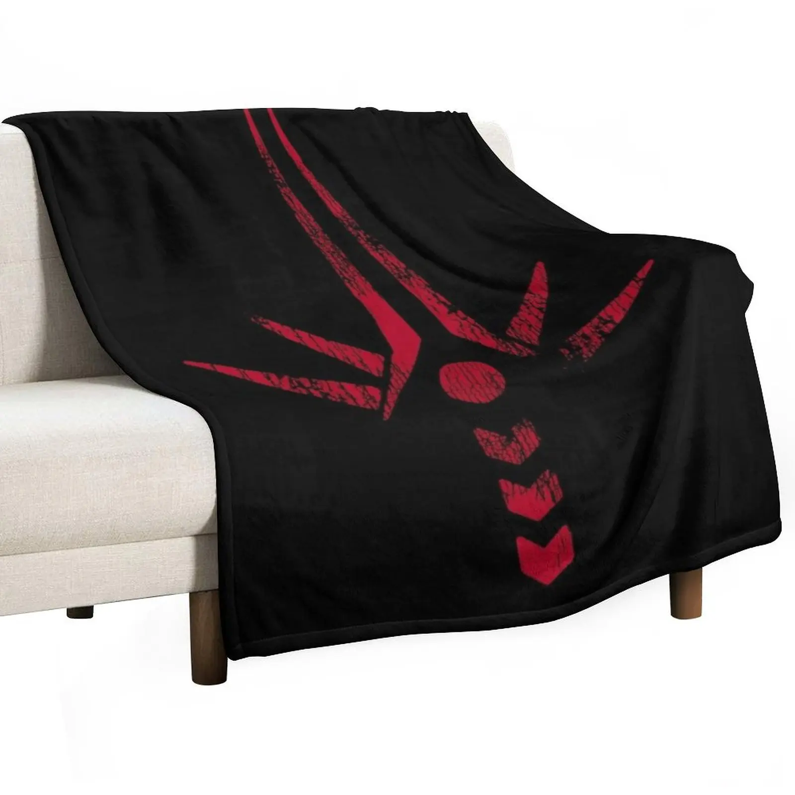 Wonkru Symbol (Red) Throw Blanket Flannel Thin Blankets